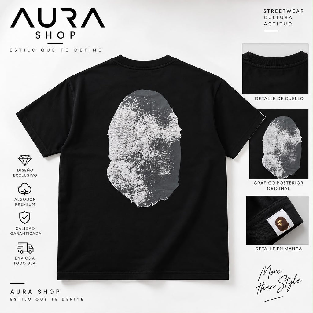 Camiseta Ape Head Negra Streetwear