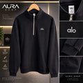 Accolade 1/4 Zip Pullover – Black |alo