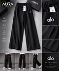 ALO Serenity Wide Leg Sweatpant – Black
