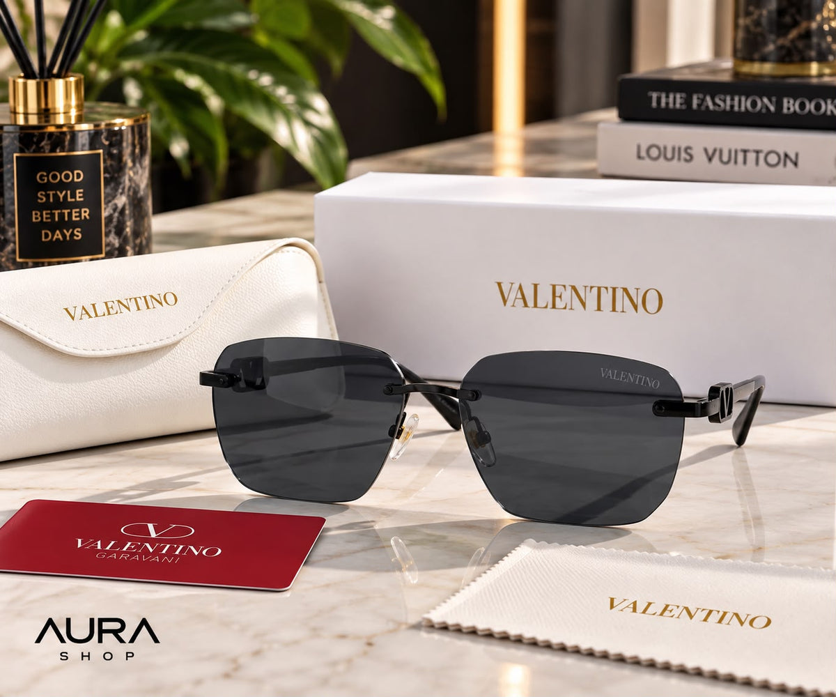 Valentino Garavani VG0033S Rimless Sunglasses |