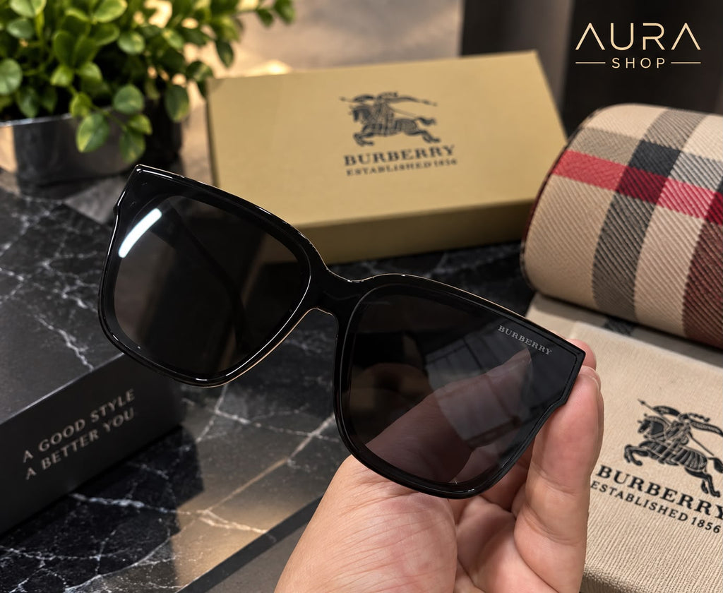 Burberry Meryl BE4393 40518G Cat-Eye Sunglasses – Black / Check