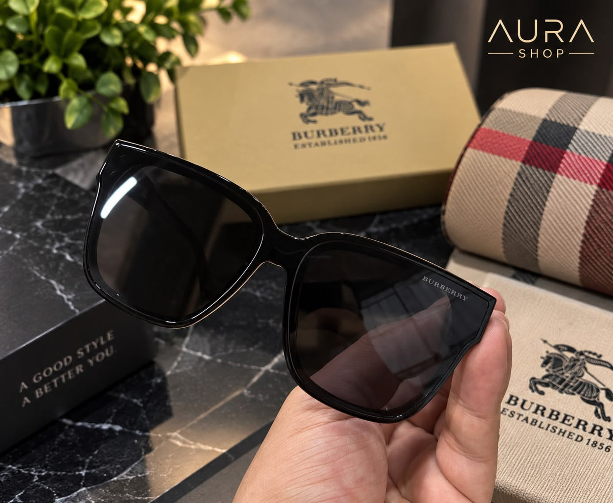 Burberry Meryl BE4393 40518G Cat-Eye Sunglasses – Black / Check