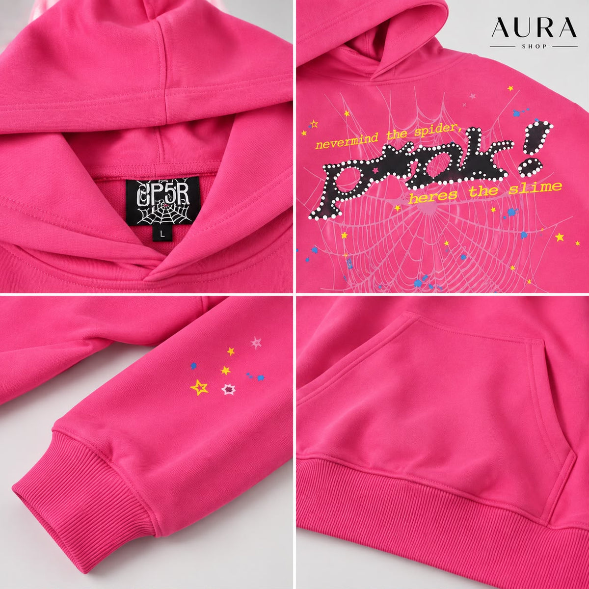 Sp5der P*NK V2 Hoodie – Pink