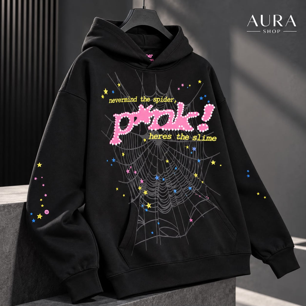 SP5DER P*NK Hoodie “Black” — FW21