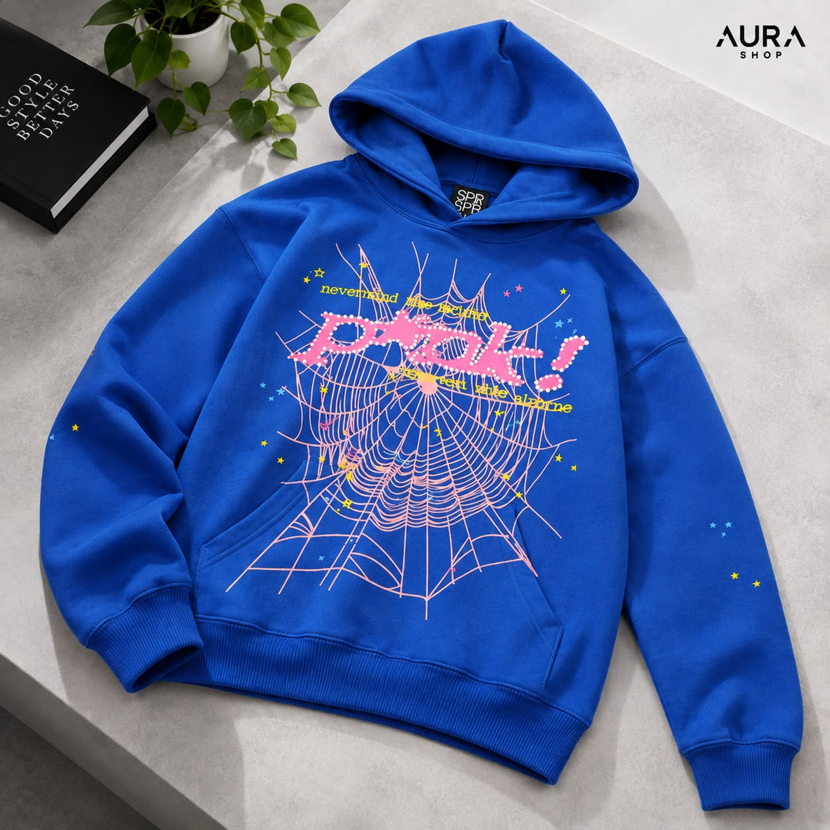SP5DER Punk V2 Hoodie – Blue