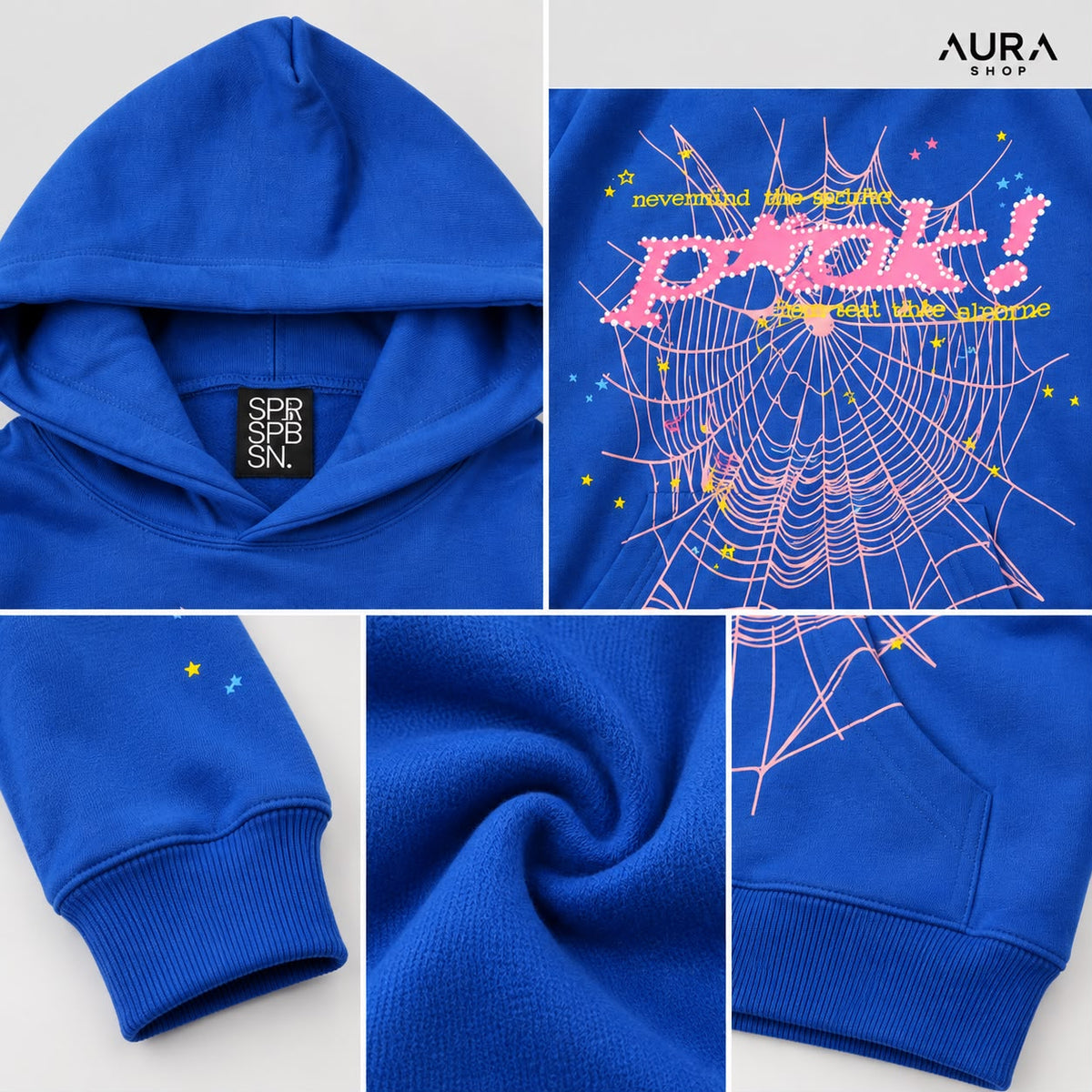 SP5DER Punk V2 Hoodie – Blue