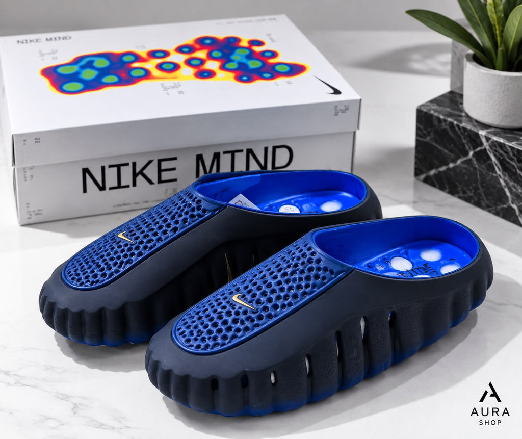 Nike Mind 001 Men’s Pregame Mules – Blackened Blue