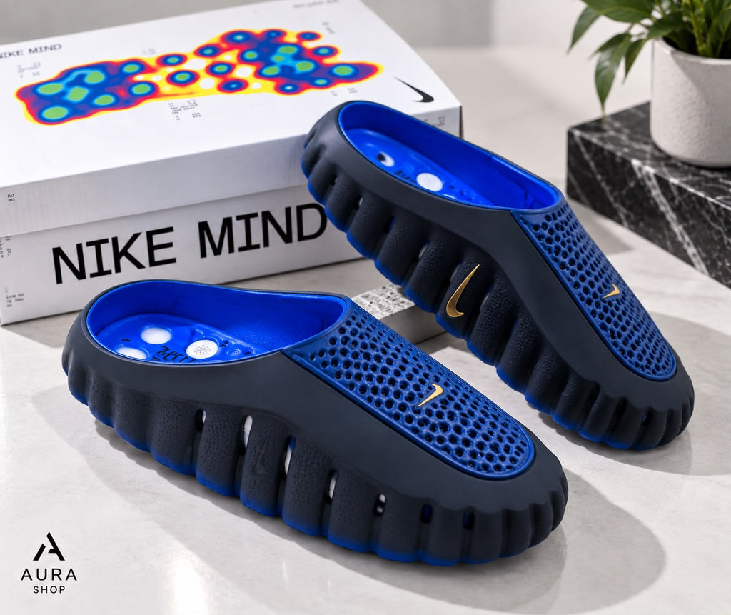 Nike Mind 001 Men’s Pregame Mules – Blackened Blue