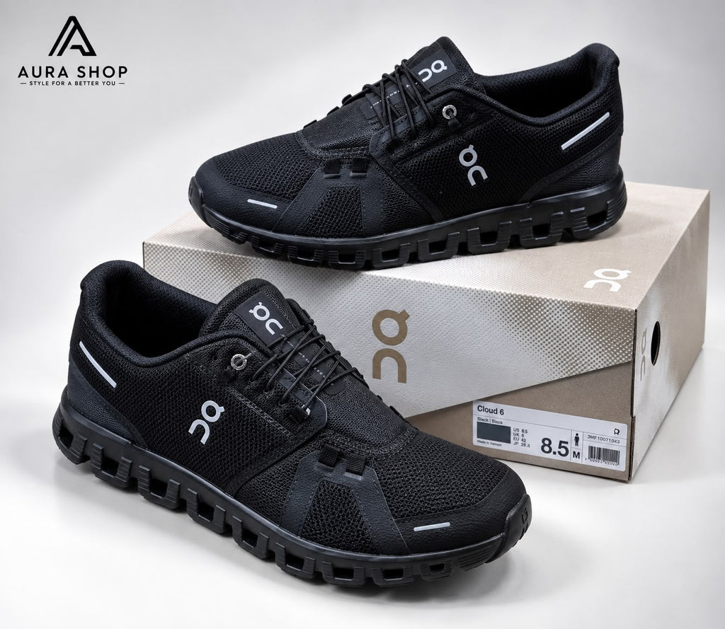 On Cloud 6 Black Black Men’s Sneakers