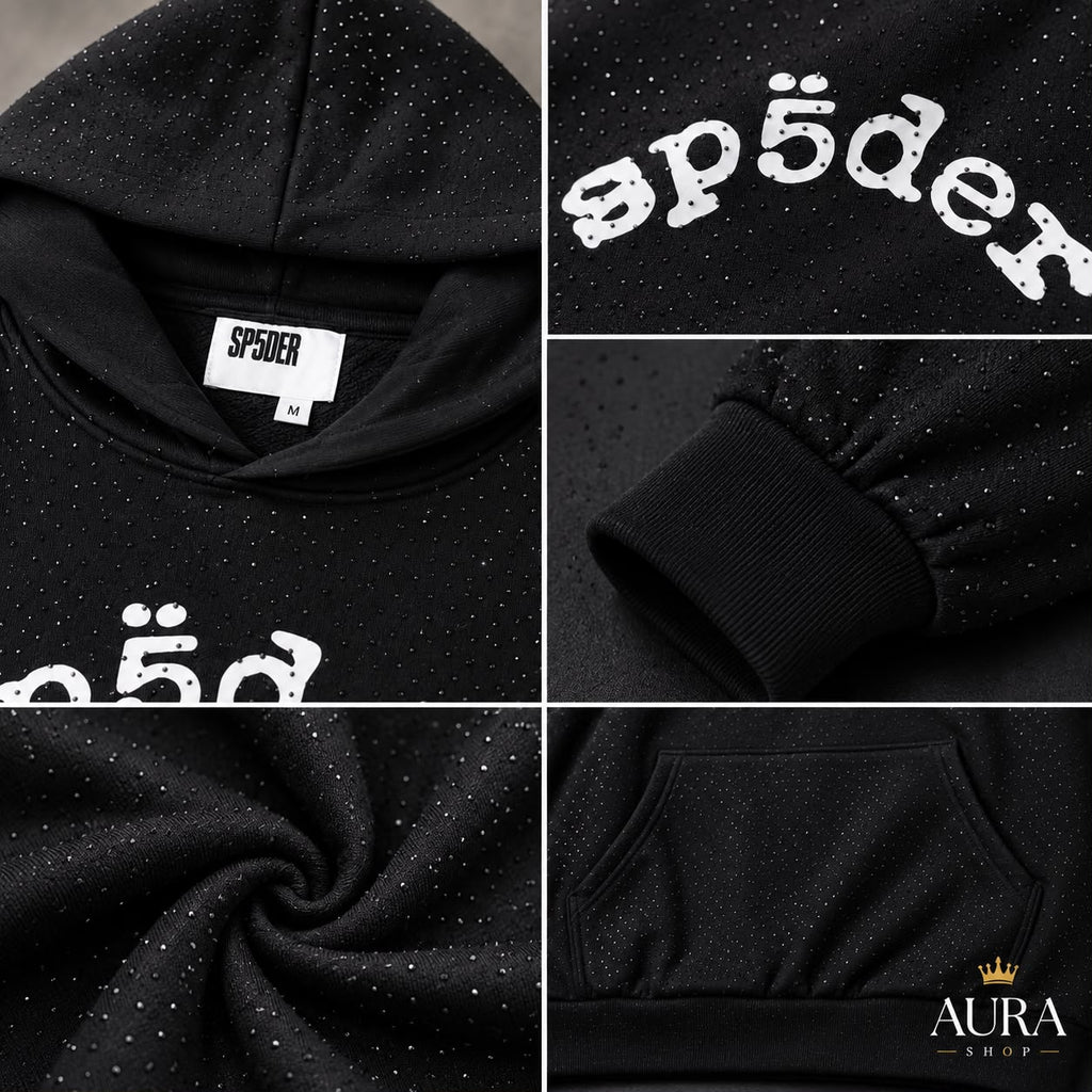 Sp5der VVS Hoodie – Black