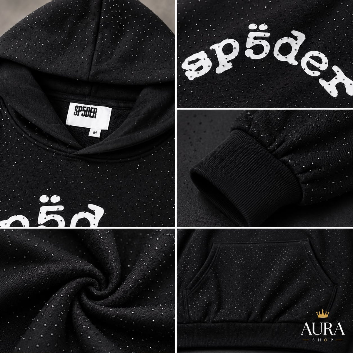 Sp5der VVS Hoodie – Black