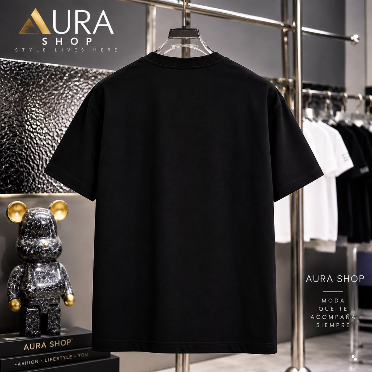 Camiseta Negra Streetwear BALENCIAGA