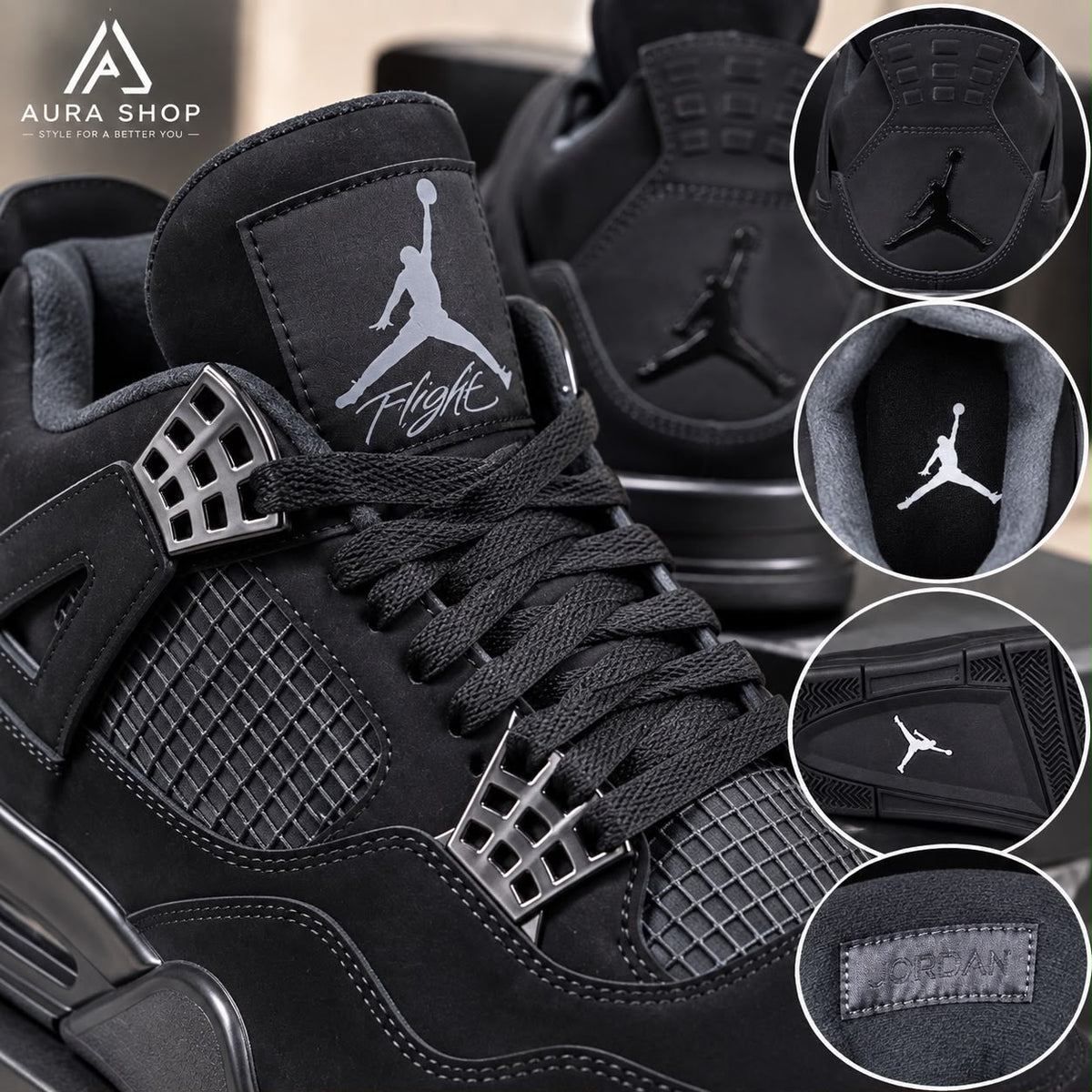 Air Jordan 4 Retro Black Cat 2020 Men’s Sneakers